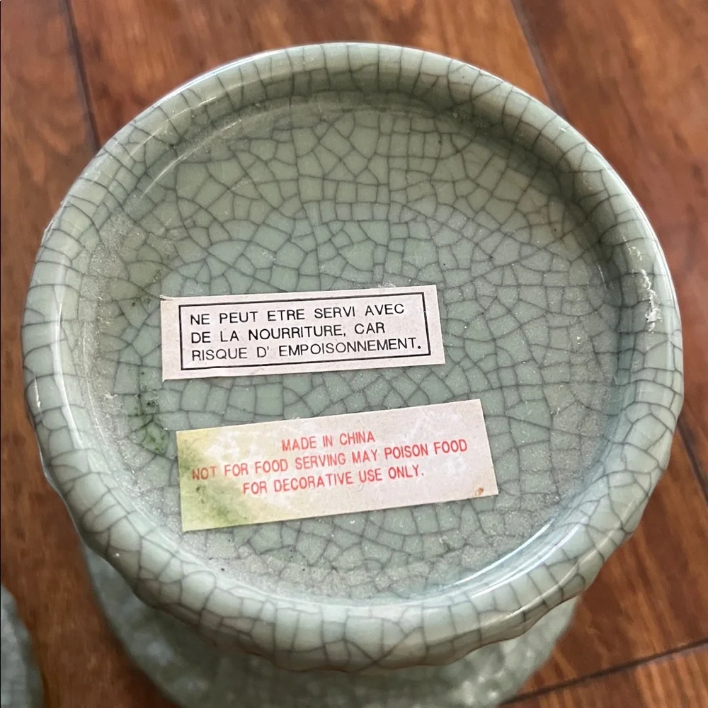 2 Ceramic Candle Holders